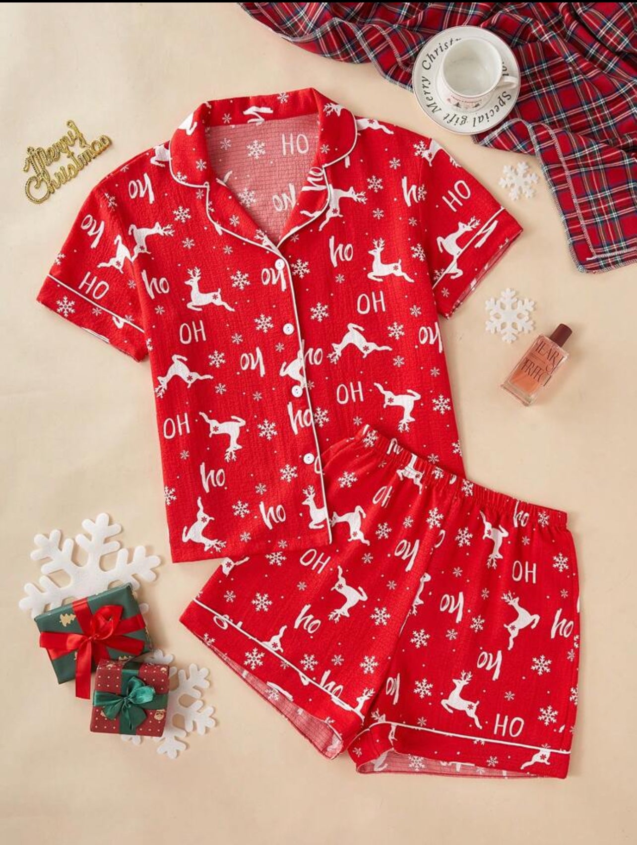 Christmas pajamas-Hoho 2piece
