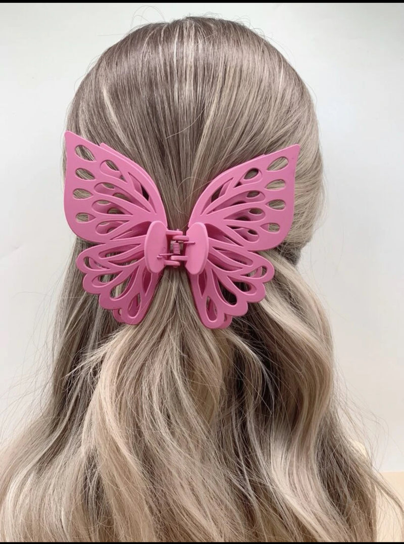 Butterfly hair clips