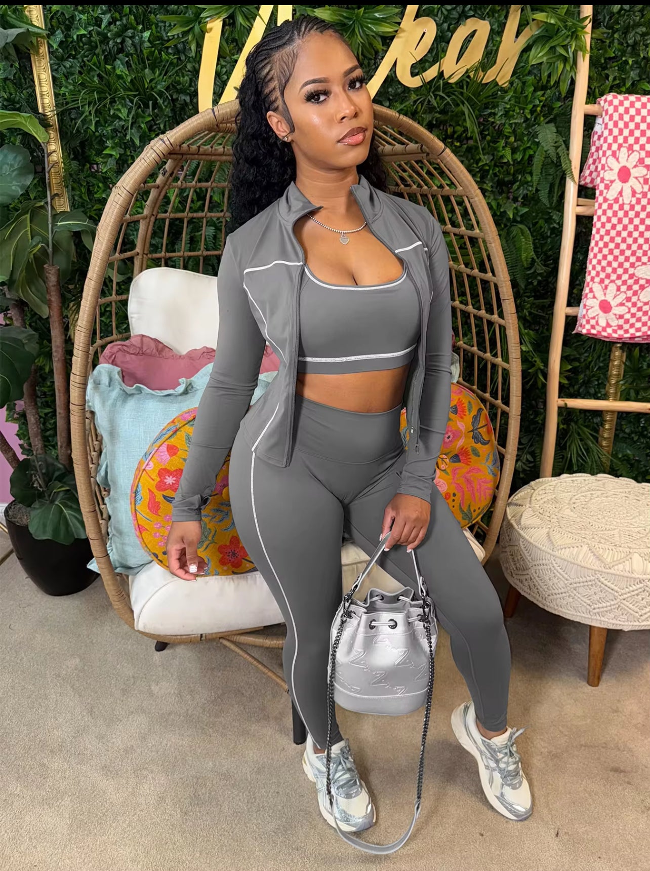Gym baddie -3 pieces set