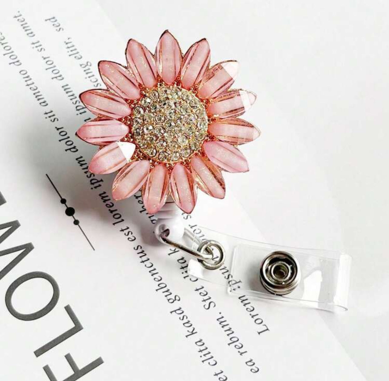Flower -Badge reel