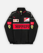 FERRARI F1 VINTAGE RACING JACKET - BLACK EDITION