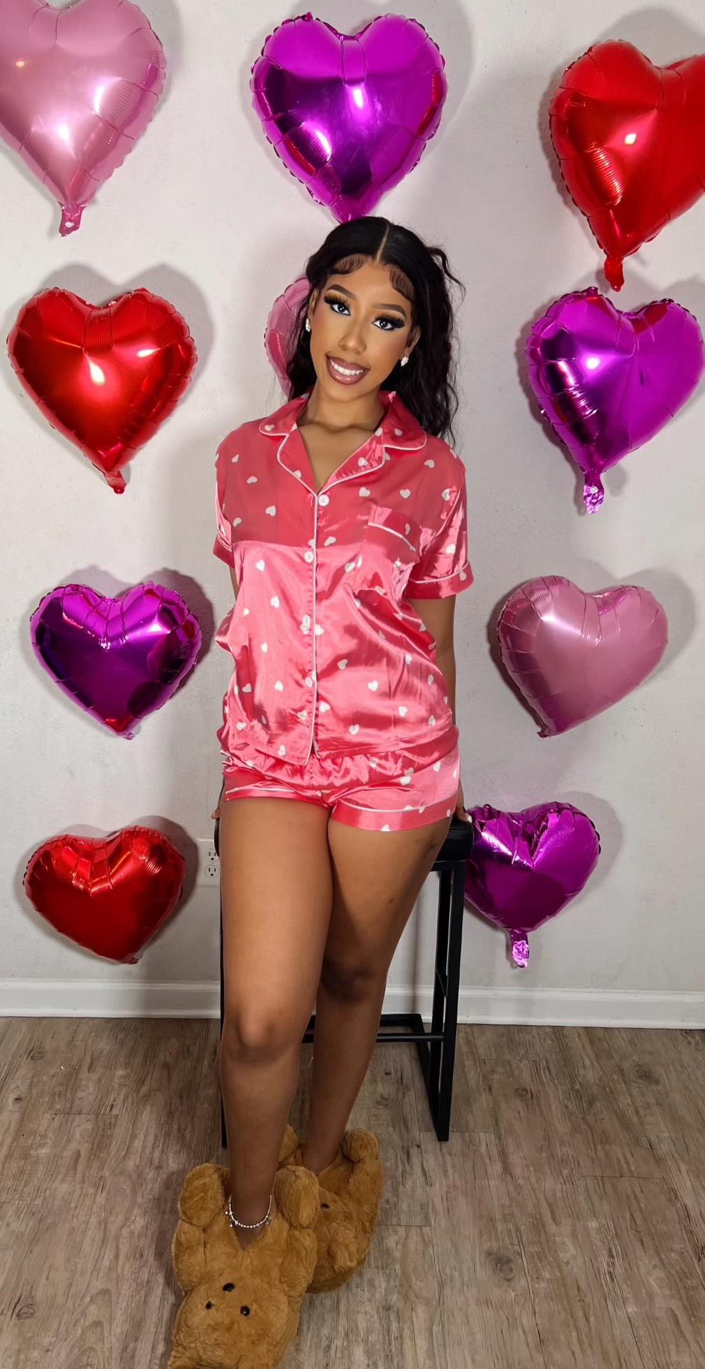 Full of Heart- PJ Short set