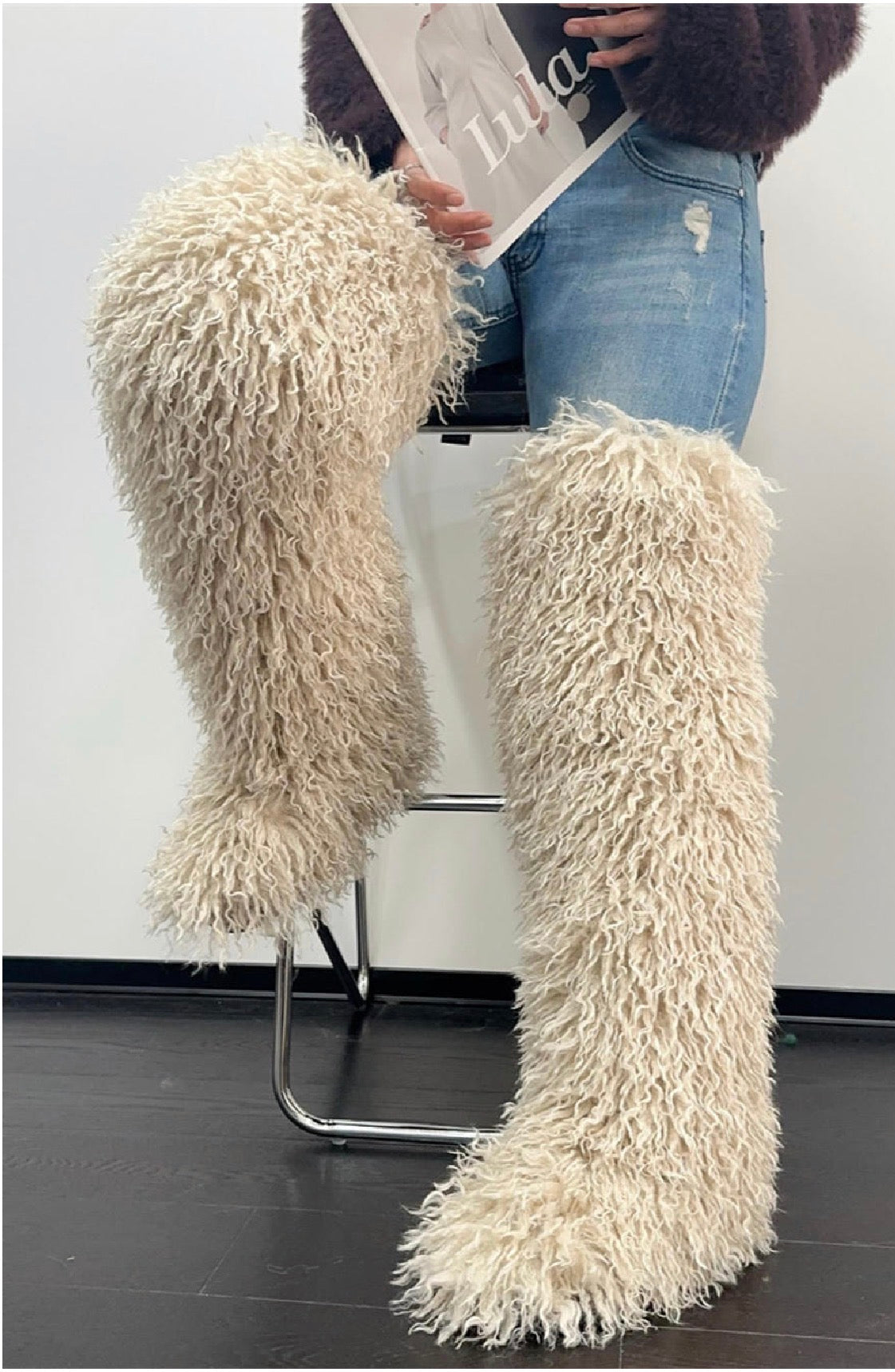 2025 New Winter Season Women's Outdoor knee high boots