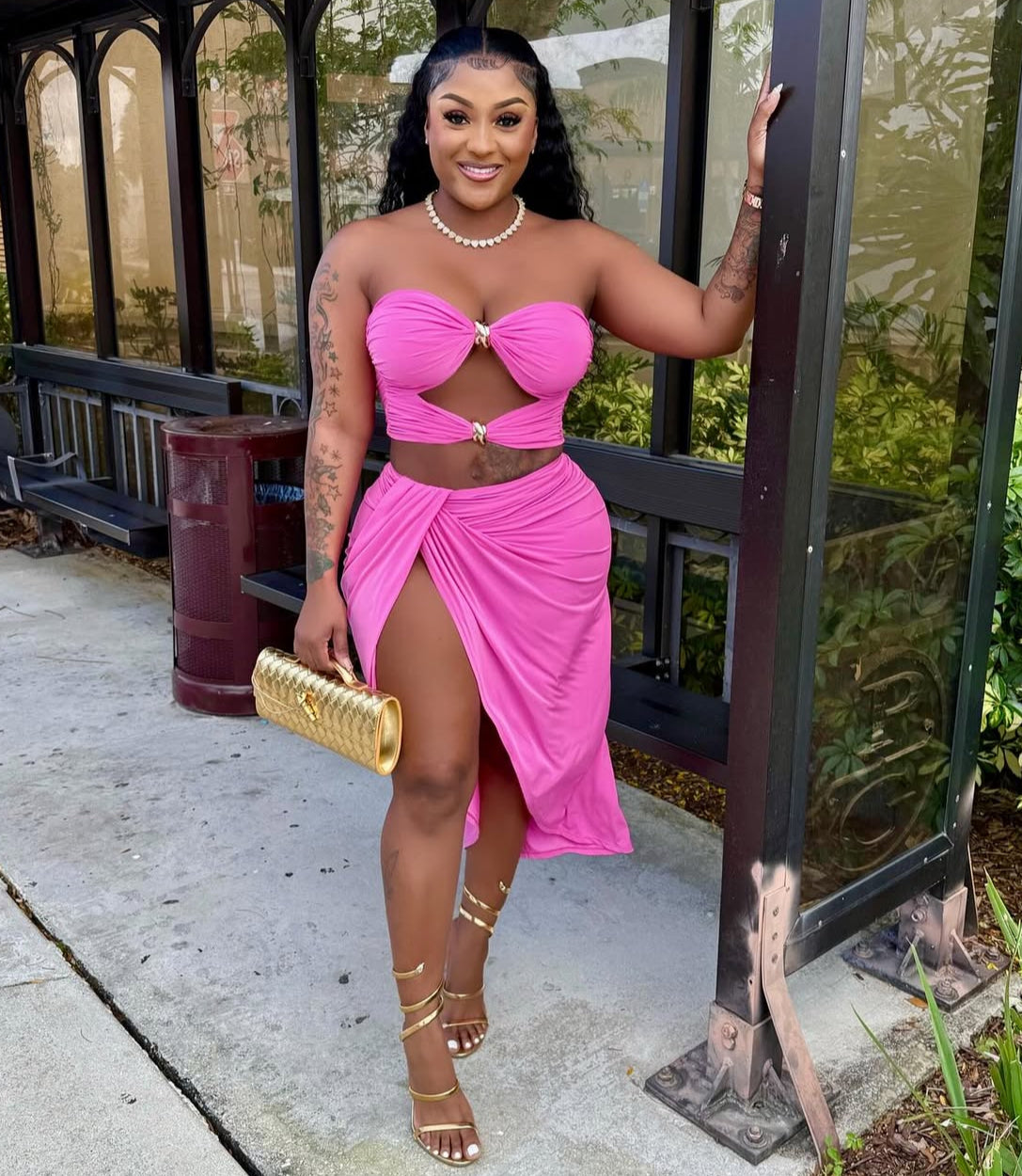Certified Baddie Set – Hot Pink