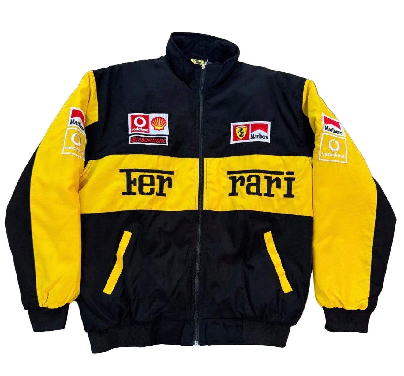 LFERRARI F1 VINTAGE RACING JACKET -  YELLOW/BLACK EDITION
