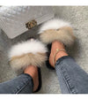 FUR SANDALS